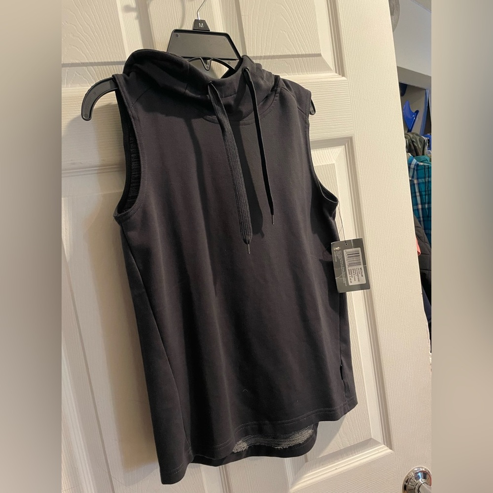 Boys L Jockey Gray Sleeveless Hoodie Muscle Tee